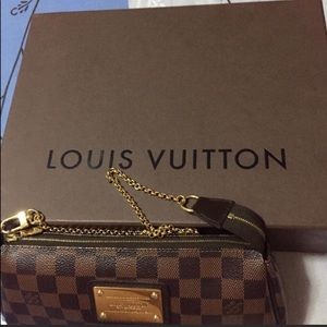 AUTHENTIC LOUIS VUITTON DAMIER EBENE EVA